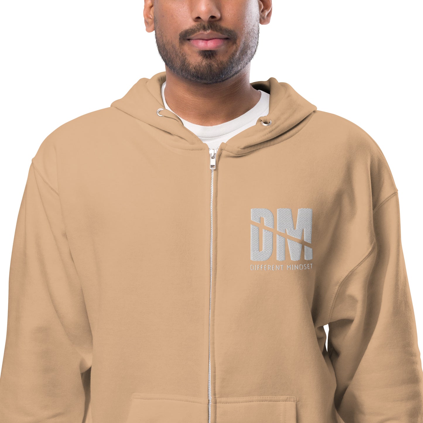 Stamp Unisex fleece zip up hoodie